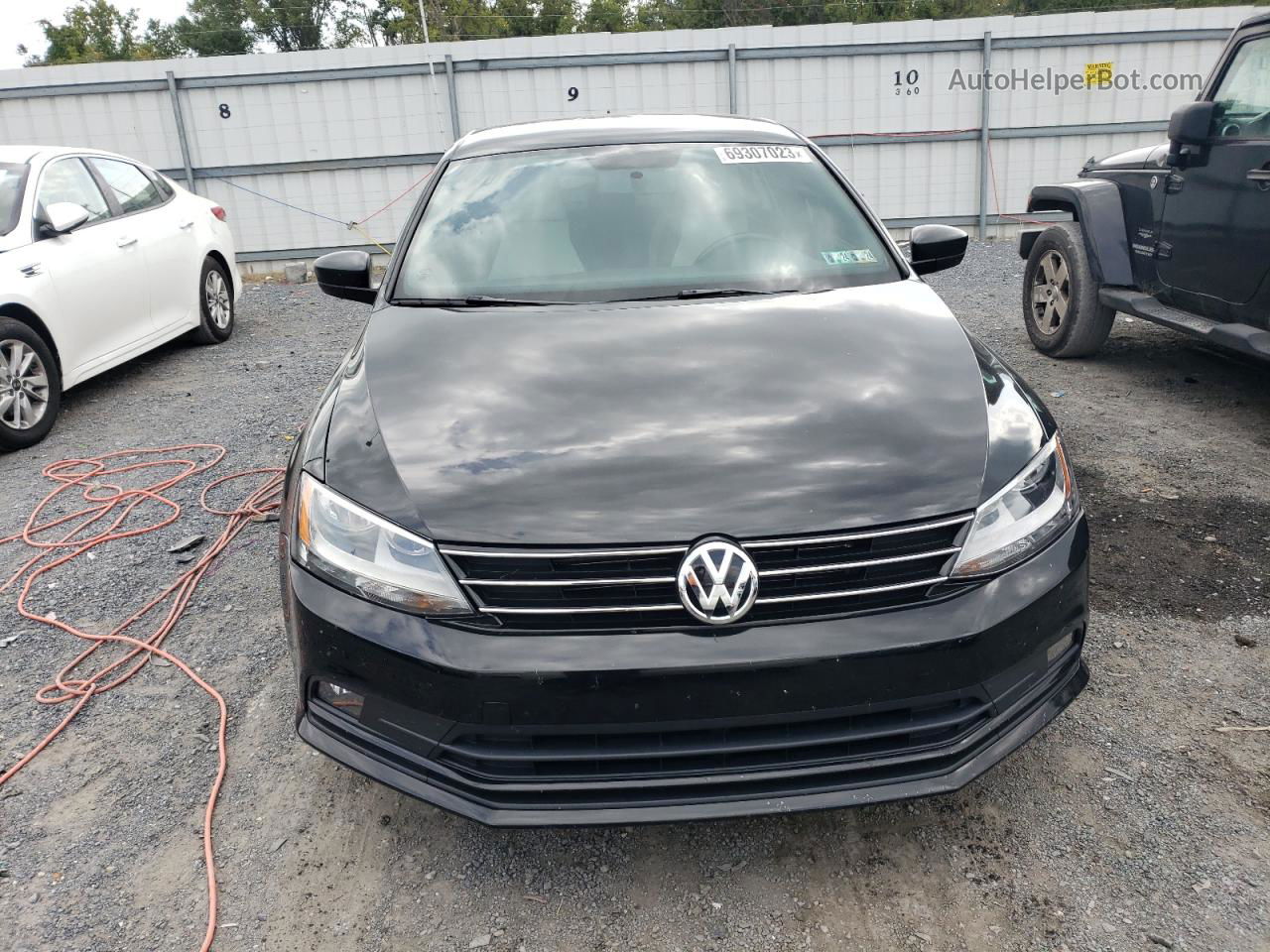 2015 Volkswagen Jetta Se Черный vin: 3VWD17AJ4FM424069