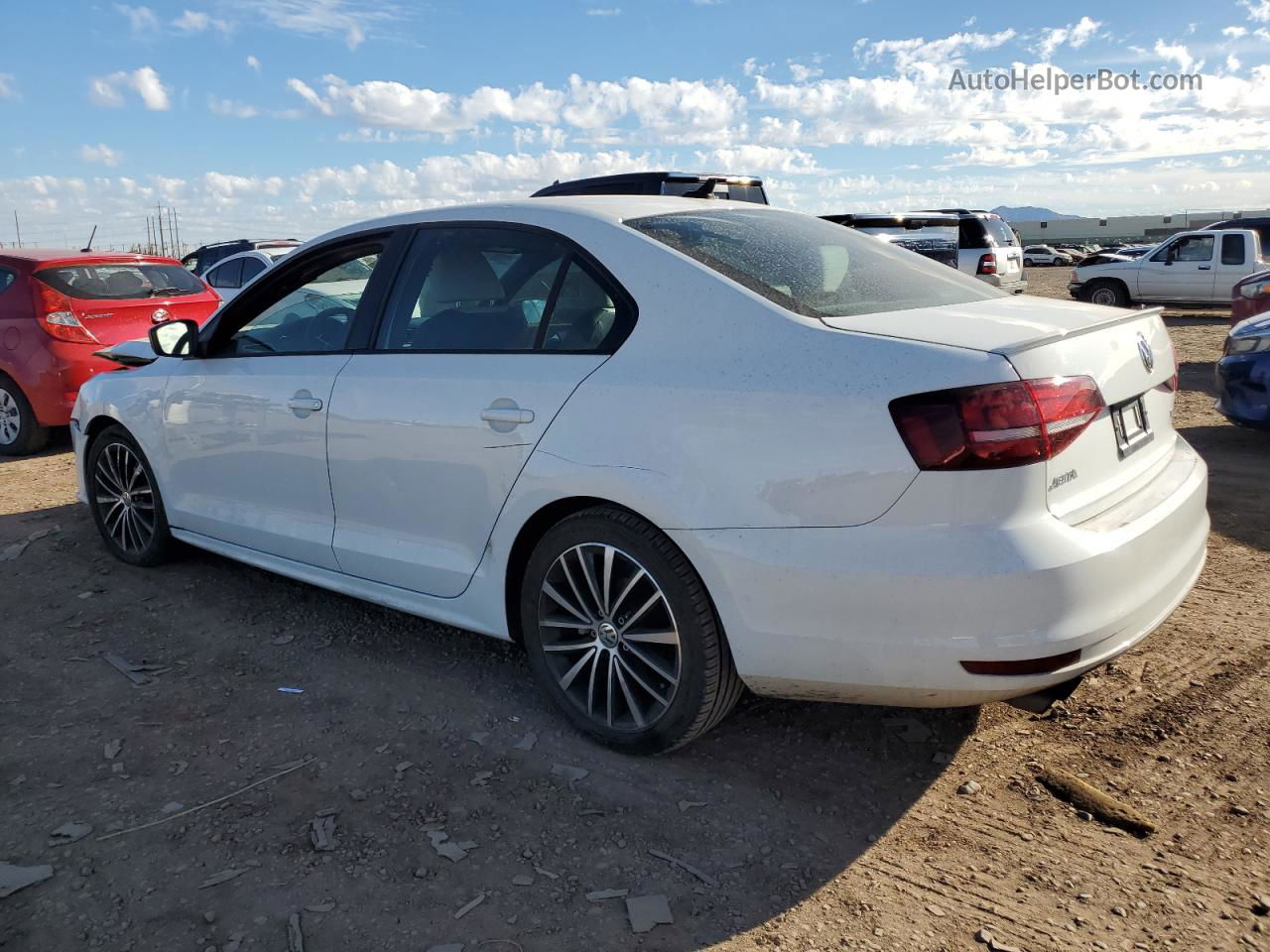 2016 Volkswagen Jetta Sport White vin: 3VWD17AJ4GM331117