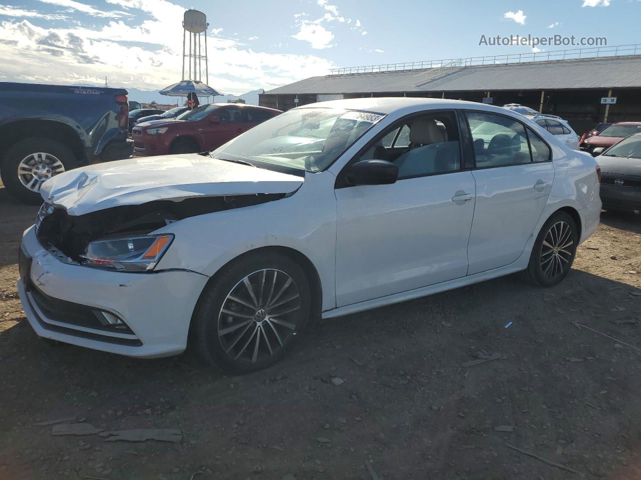 2016 Volkswagen Jetta Sport White vin: 3VWD17AJ4GM331117