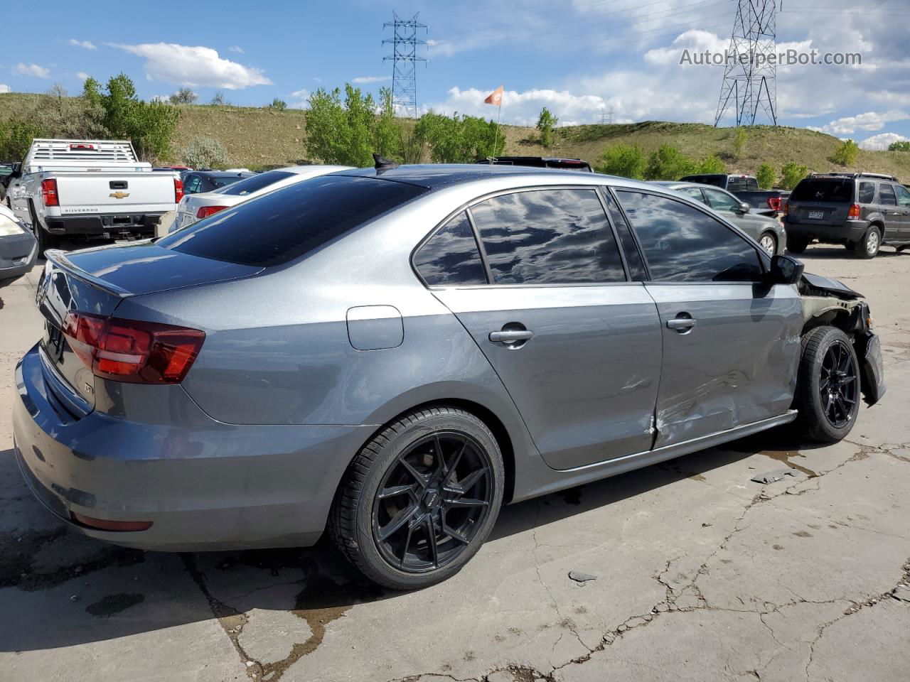 2016 Volkswagen Jetta Sport Charcoal vin: 3VWD17AJ4GM386103