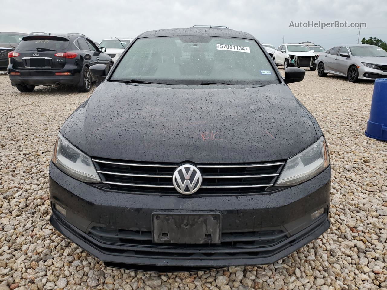 2017 Volkswagen Jetta Sport Black vin: 3VWD17AJ4HM302556