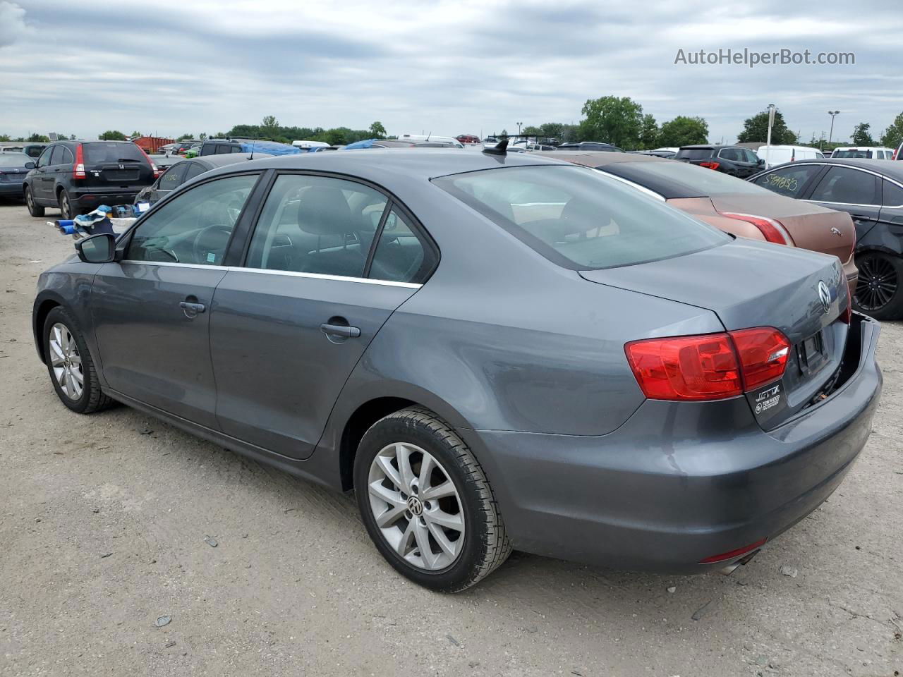 2014 Volkswagen Jetta Se Gray vin: 3VWD17AJ5EM336095