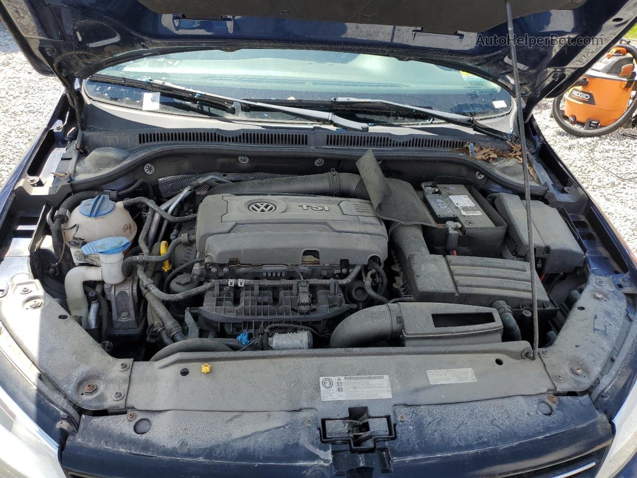 2014 Volkswagen Jetta Se Синий vin: 3VWD17AJ5EM399942