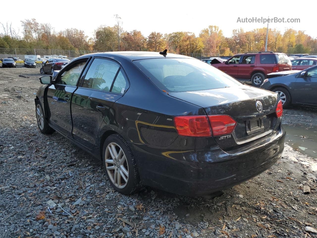 2014 Volkswagen Jetta Se Черный vin: 3VWD17AJ5EM428033