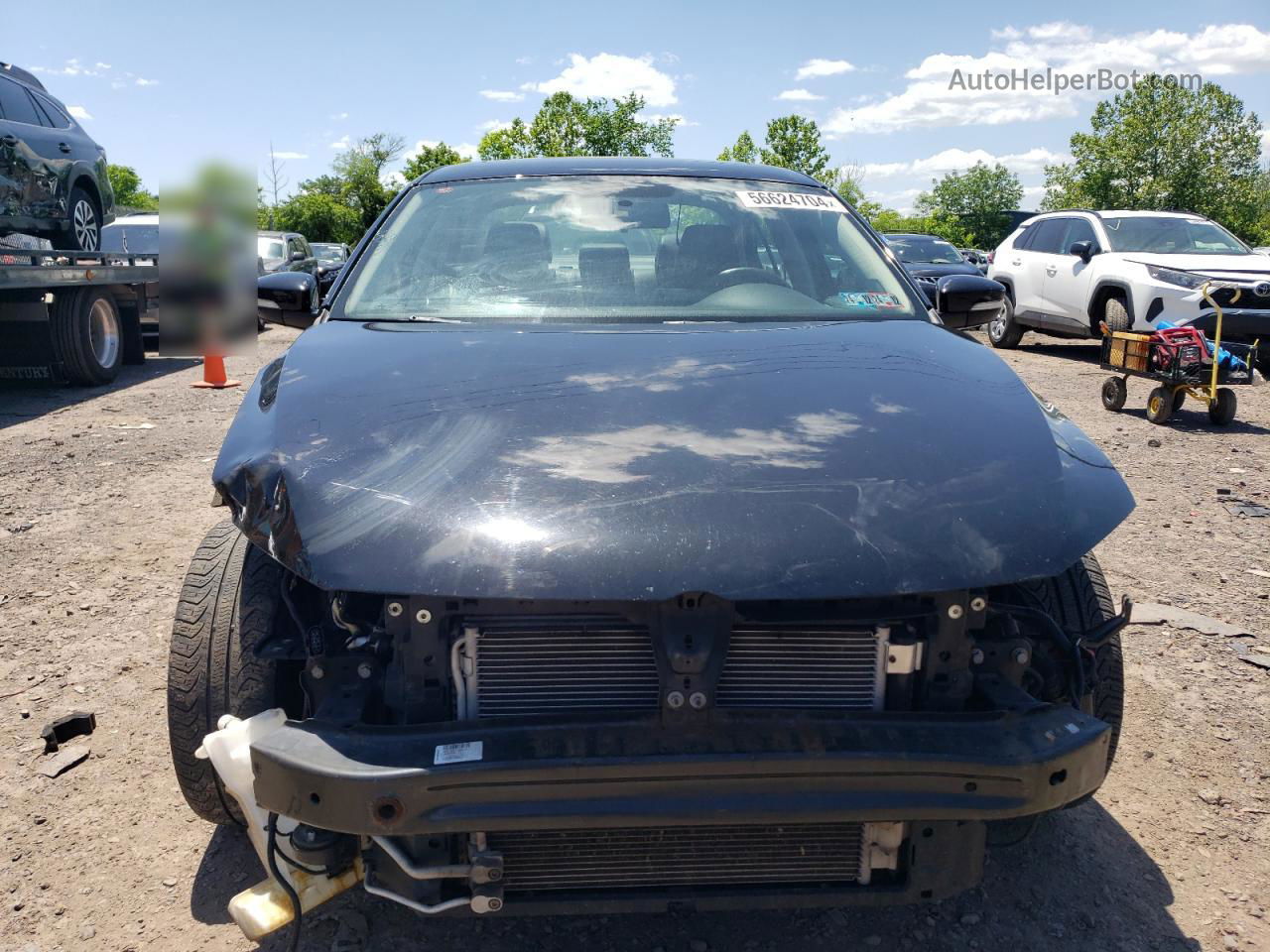 2014 Volkswagen Jetta Se Black vin: 3VWD17AJ5EM431594