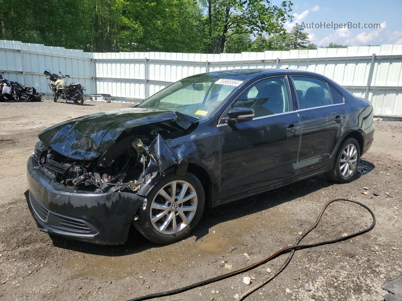 2014 Volkswagen Jetta Se Черный vin: 3VWD17AJ5EM442997