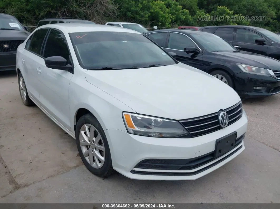 2015 Volkswagen Jetta 1.8t Se Белый vin: 3VWD17AJ5FM214158