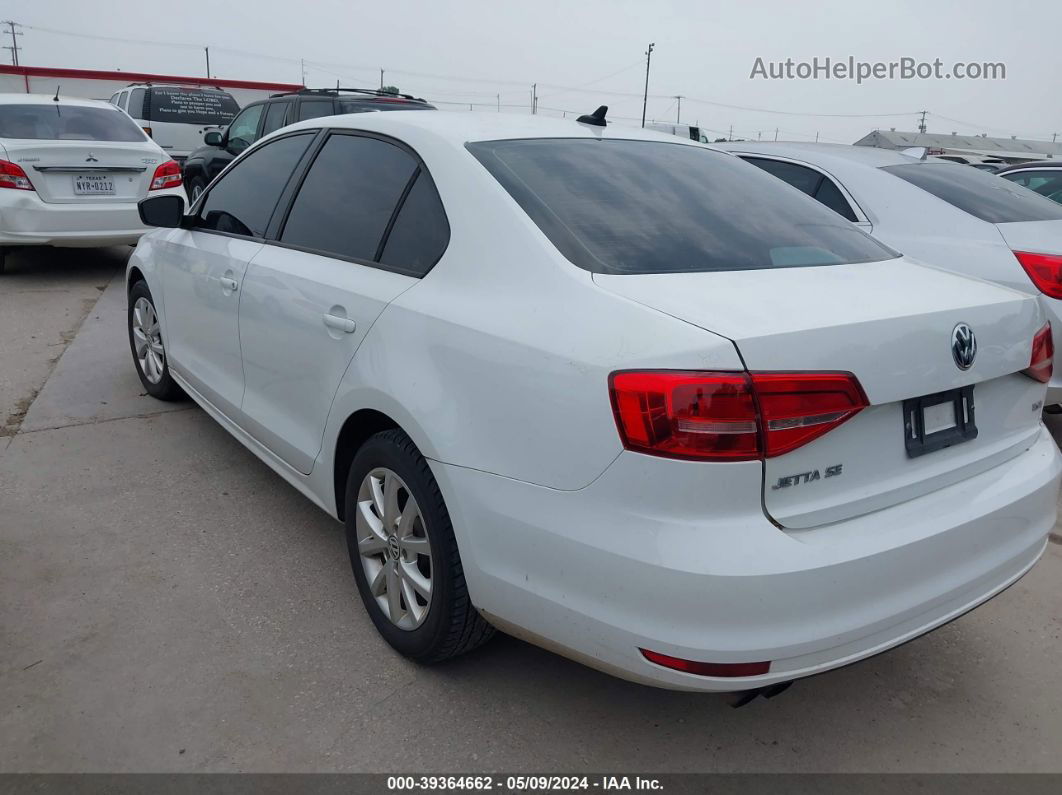 2015 Volkswagen Jetta 1.8t Se Белый vin: 3VWD17AJ5FM214158