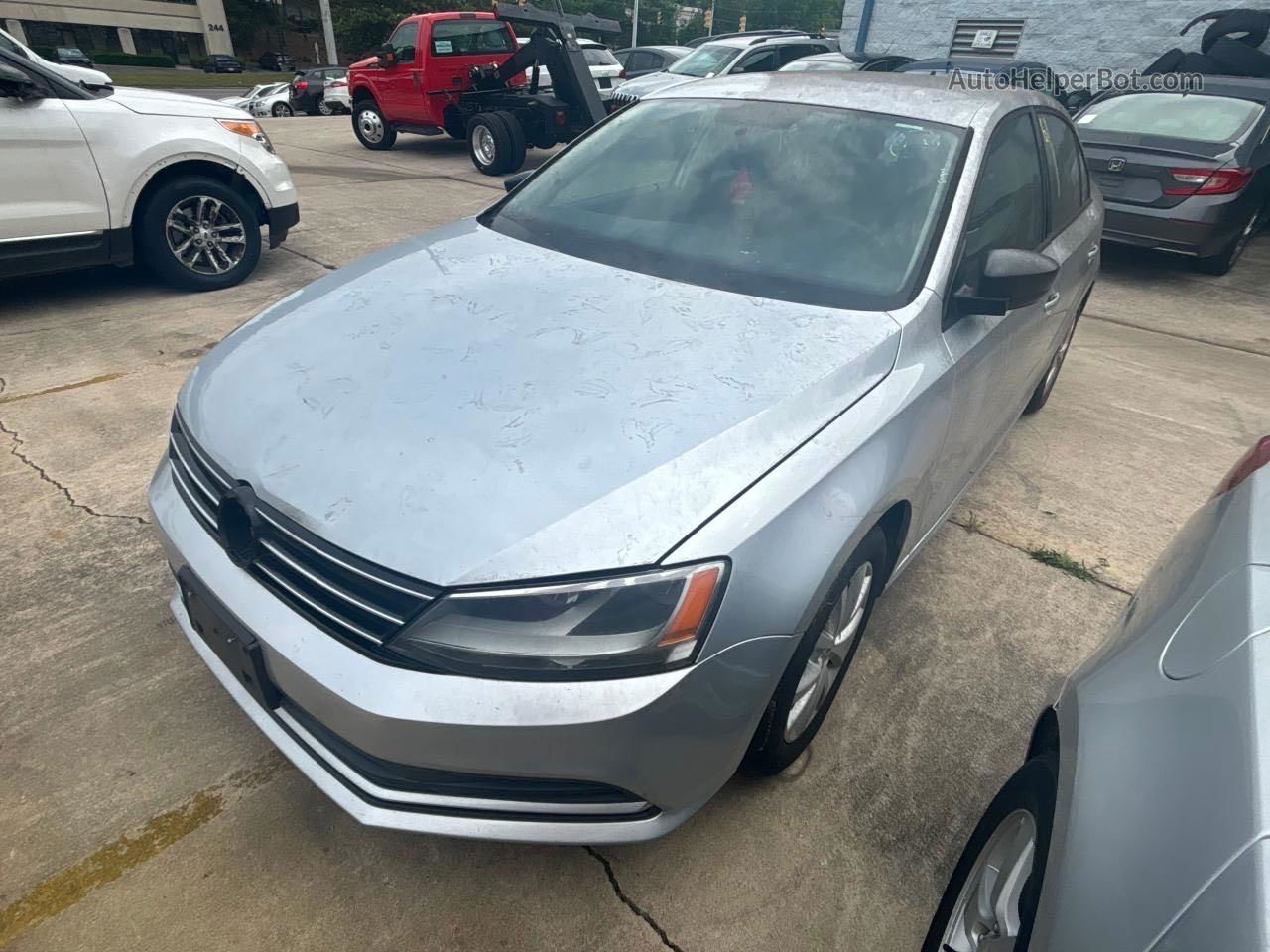 2015 Volkswagen Jetta Se Silver vin: 3VWD17AJ5FM225919