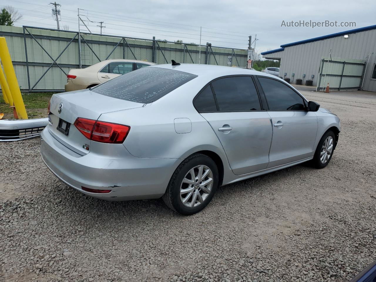 2015 Volkswagen Jetta Se White vin: 3VWD17AJ5FM235494