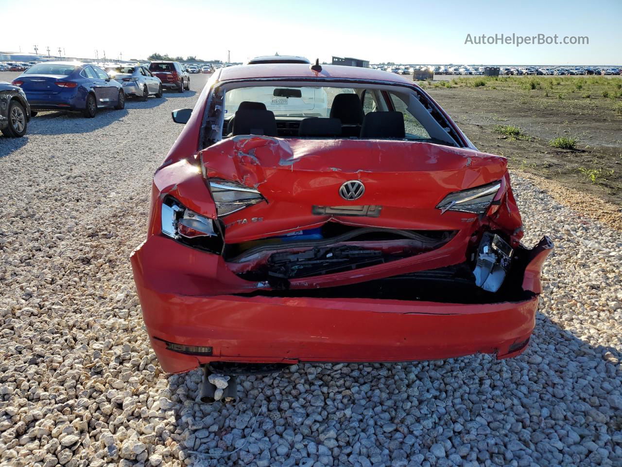 2015 Volkswagen Jetta Se Red vin: 3VWD17AJ5FM235902