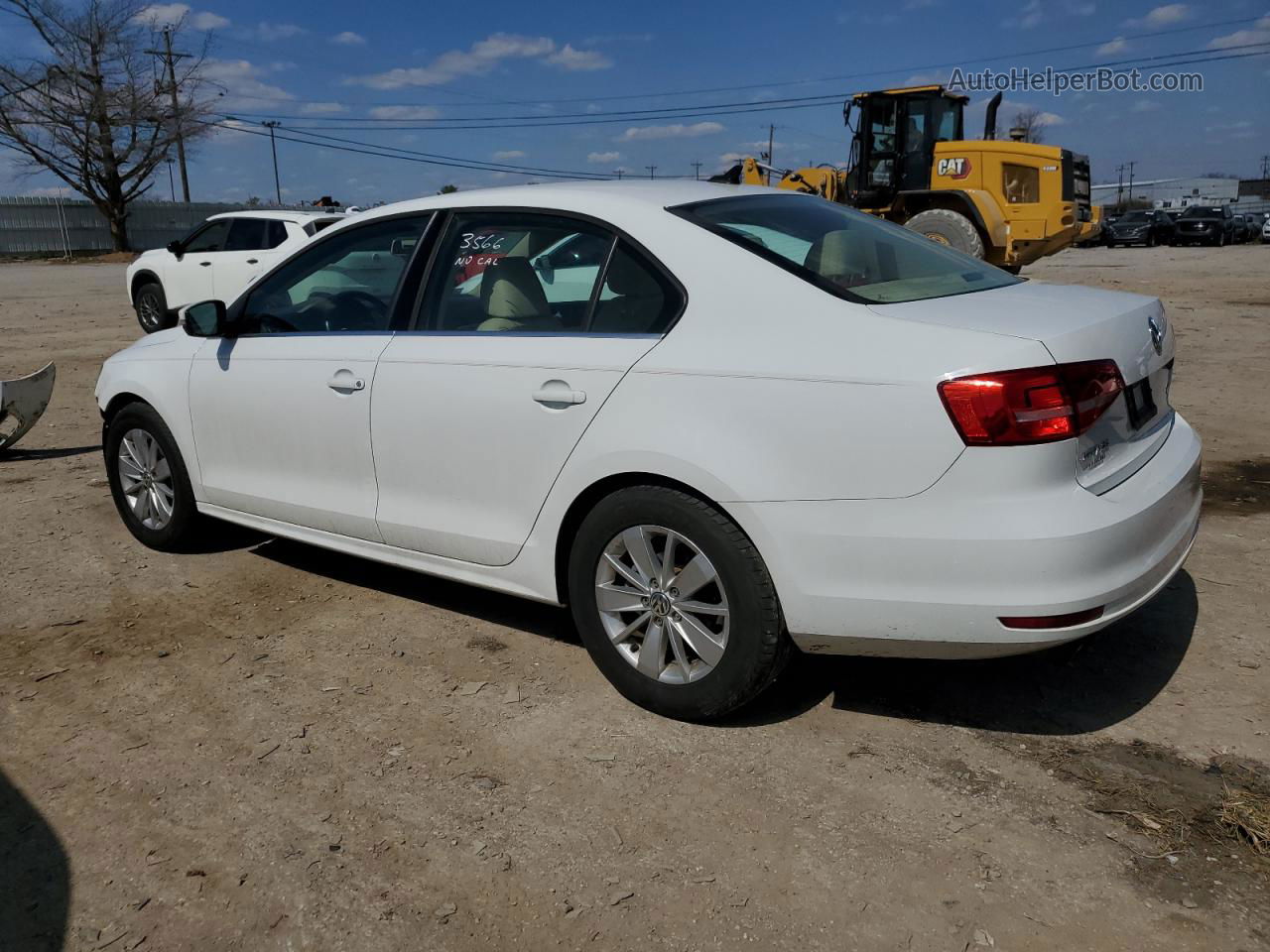 2015 Volkswagen Jetta Se White vin: 3VWD17AJ5FM247838