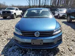 2015 Volkswagen Jetta Se Blue vin: 3VWD17AJ5FM254319