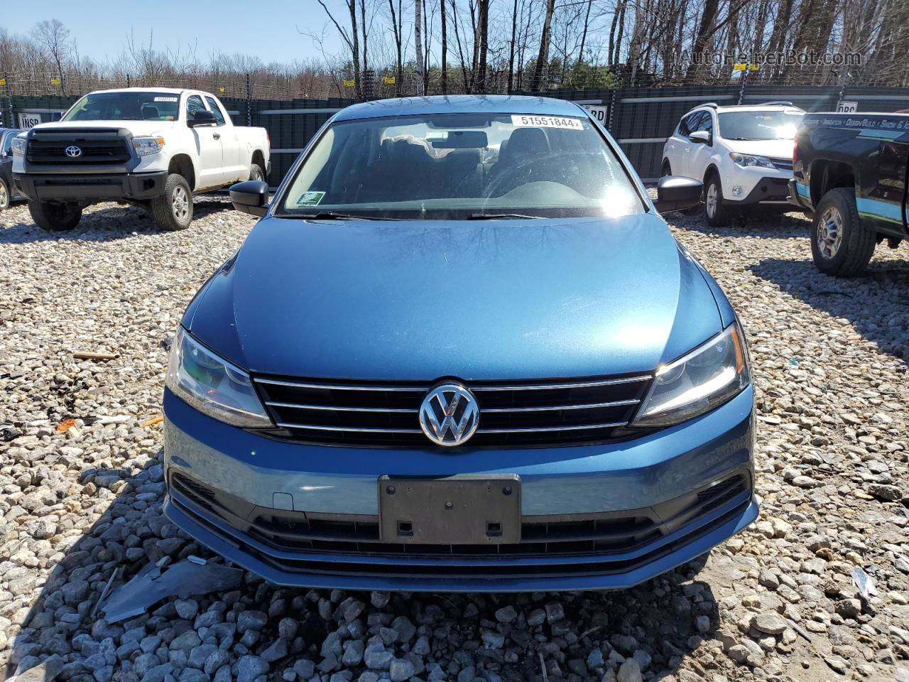 2015 Volkswagen Jetta Se Синий vin: 3VWD17AJ5FM254319