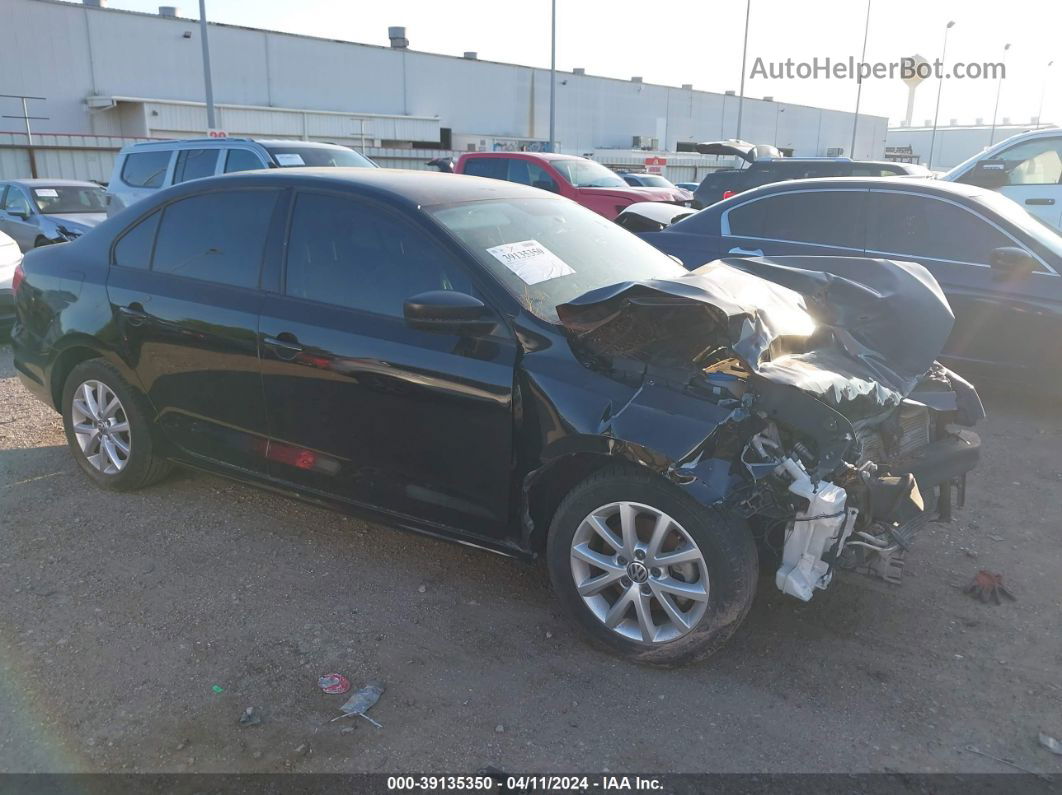 2015 Volkswagen Jetta 1.8t Se Black vin: 3VWD17AJ5FM264039