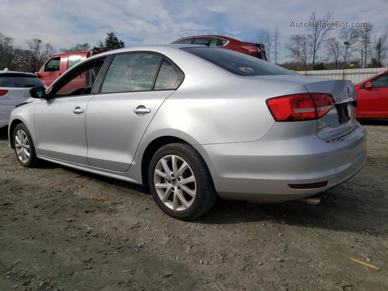 2015 Volkswagen Jetta Se Серебряный vin: 3VWD17AJ5FM282735