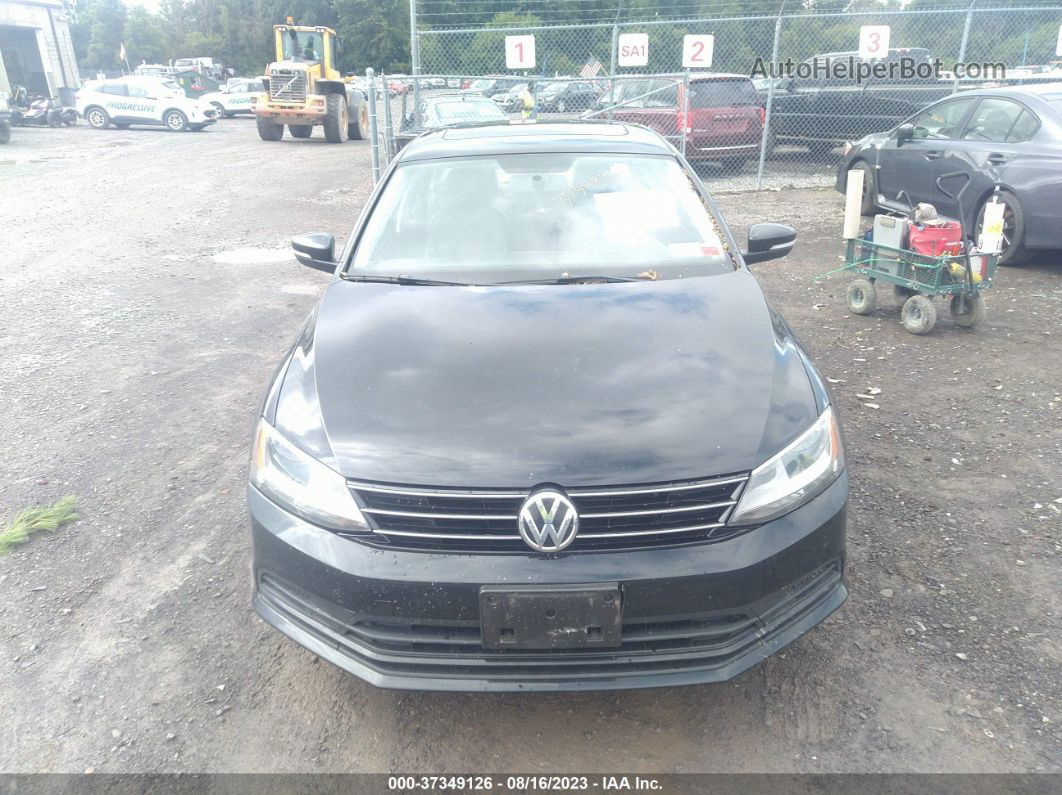 2015 Volkswagen Jetta Sedan 1.8t Se W/connectivity Black vin: 3VWD17AJ5FM295730