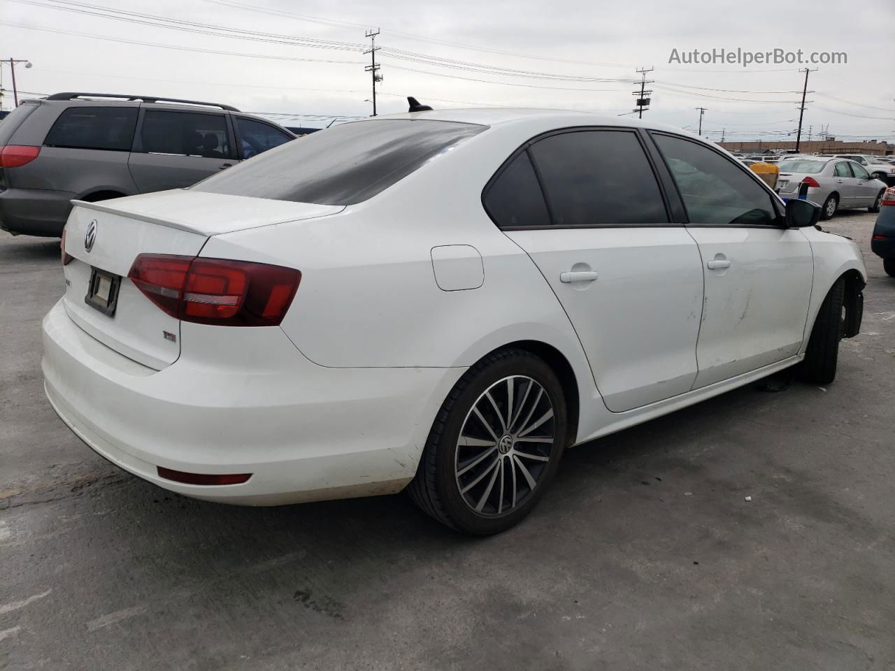 2016 Volkswagen Jetta Sport Белый vin: 3VWD17AJ5GM328419