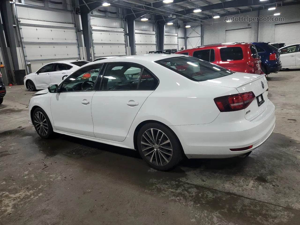 2016 Volkswagen Jetta Sport White vin: 3VWD17AJ5GM395280