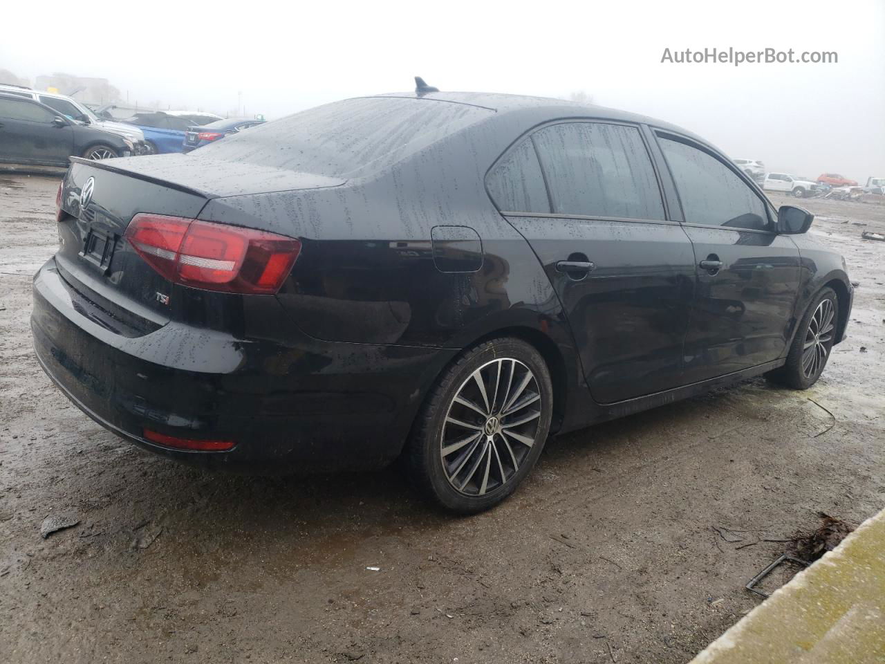 2016 Volkswagen Jetta Sport Black vin: 3VWD17AJ5GM405905