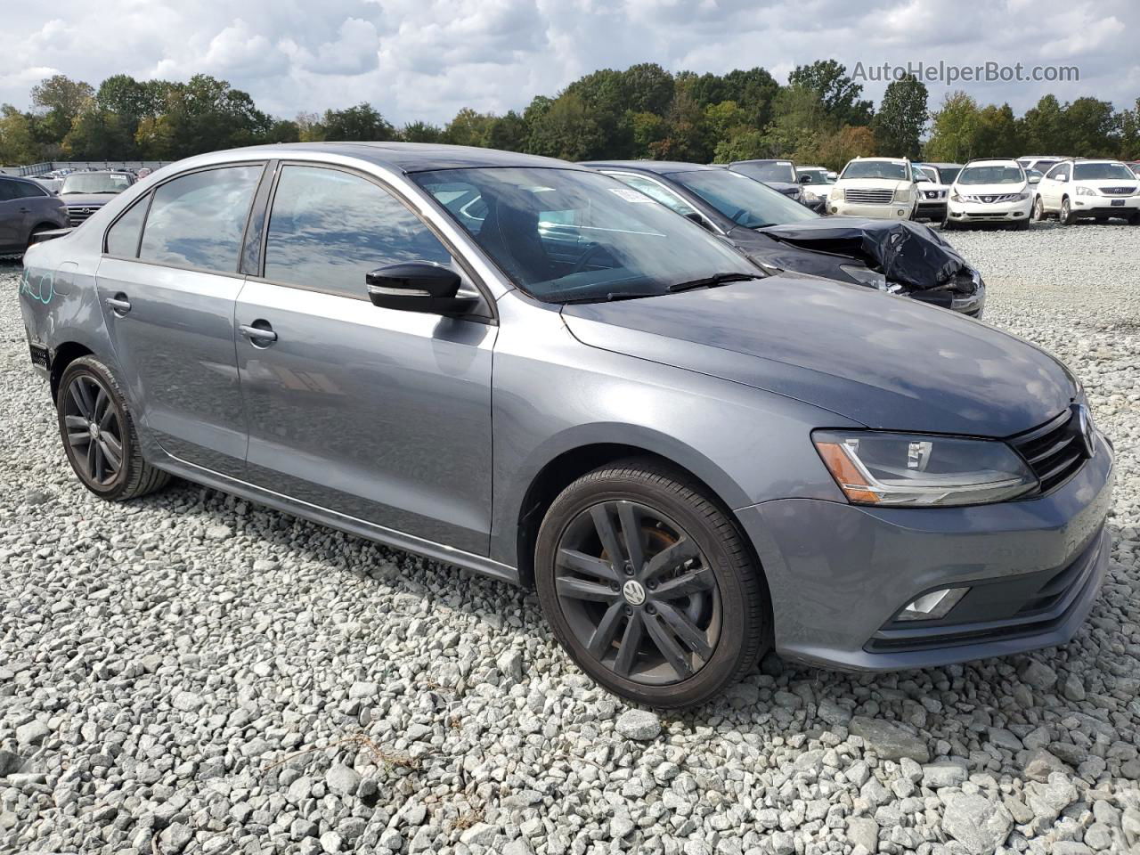 2018 Volkswagen Jetta Sport Charcoal vin: 3VWD17AJ5JM243037