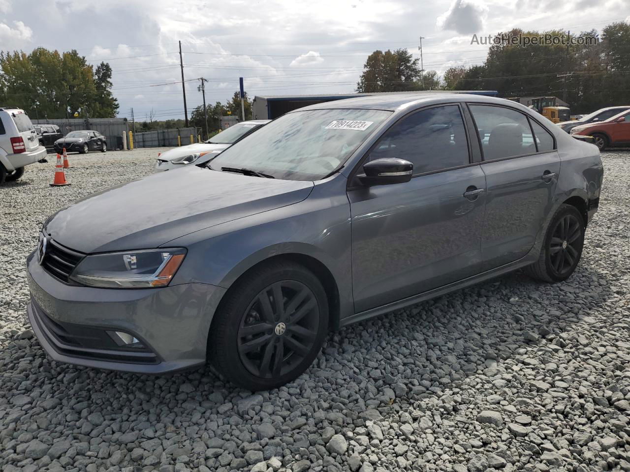 2018 Volkswagen Jetta Sport Charcoal vin: 3VWD17AJ5JM243037