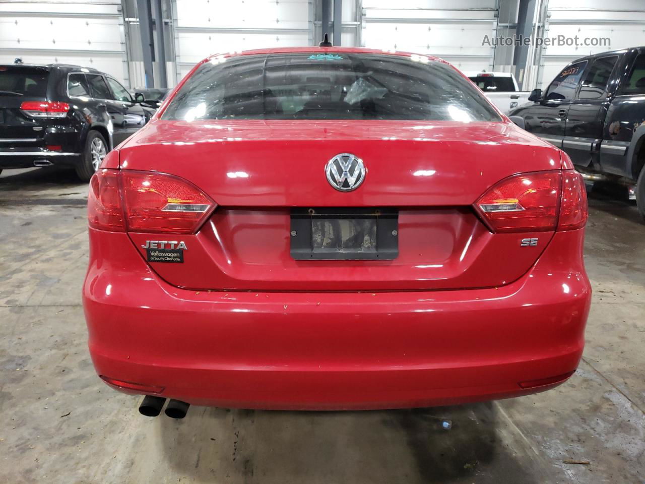 2014 Volkswagen Jetta Se Red vin: 3VWD17AJ6EM209386