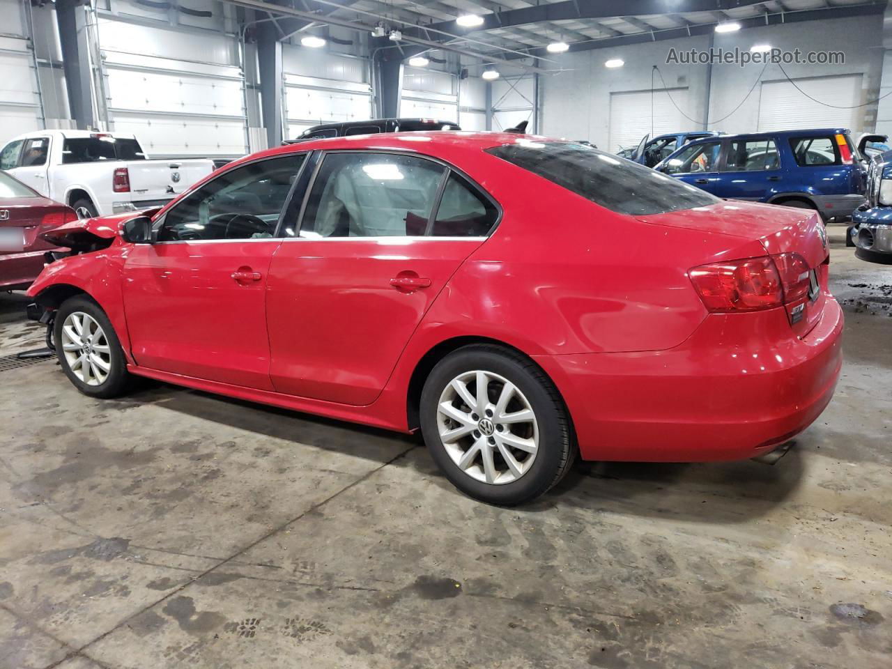 2014 Volkswagen Jetta Se Red vin: 3VWD17AJ6EM209386