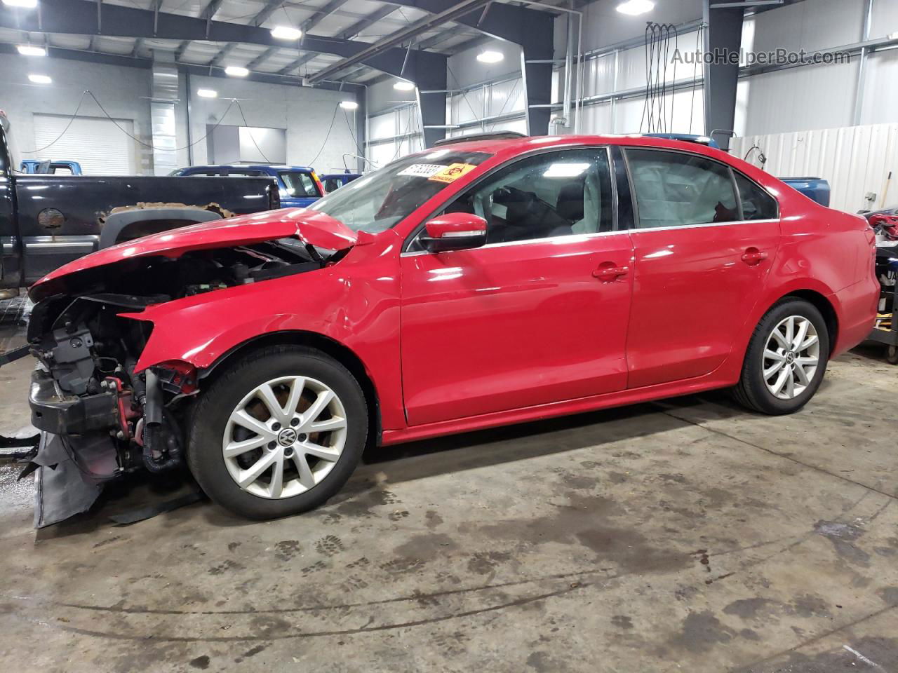 2014 Volkswagen Jetta Se Red vin: 3VWD17AJ6EM209386