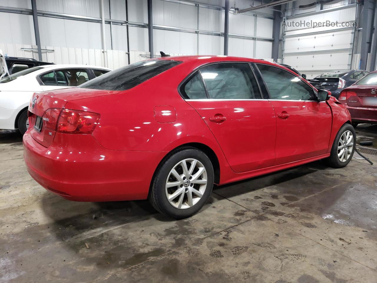 2014 Volkswagen Jetta Se Красный vin: 3VWD17AJ6EM209386