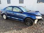 2014 Volkswagen Jetta Se Blue vin: 3VWD17AJ6EM221392