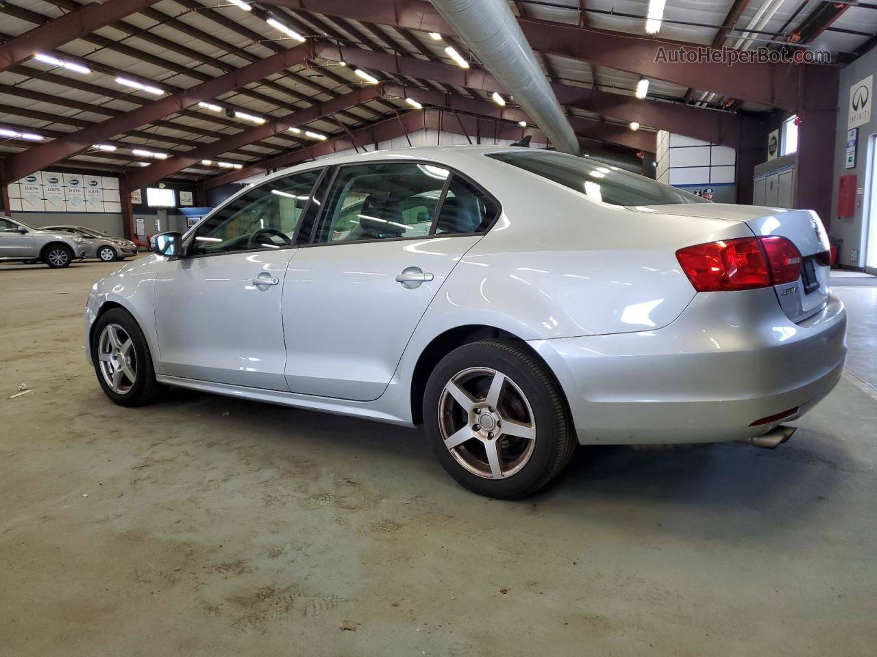 2014 Volkswagen Jetta Se Silver vin: 3VWD17AJ6EM246003