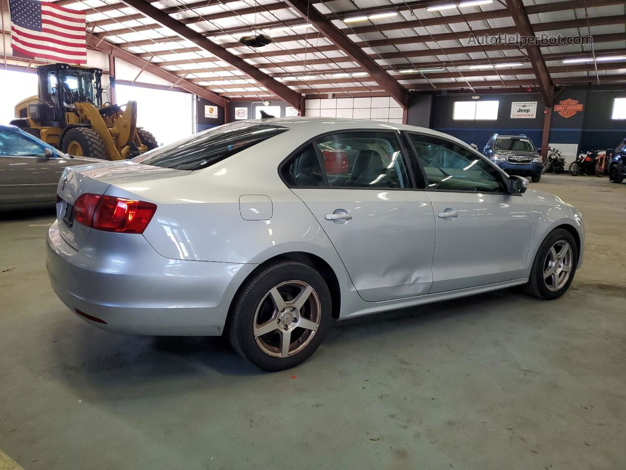 2014 Volkswagen Jetta Se Silver vin: 3VWD17AJ6EM246003