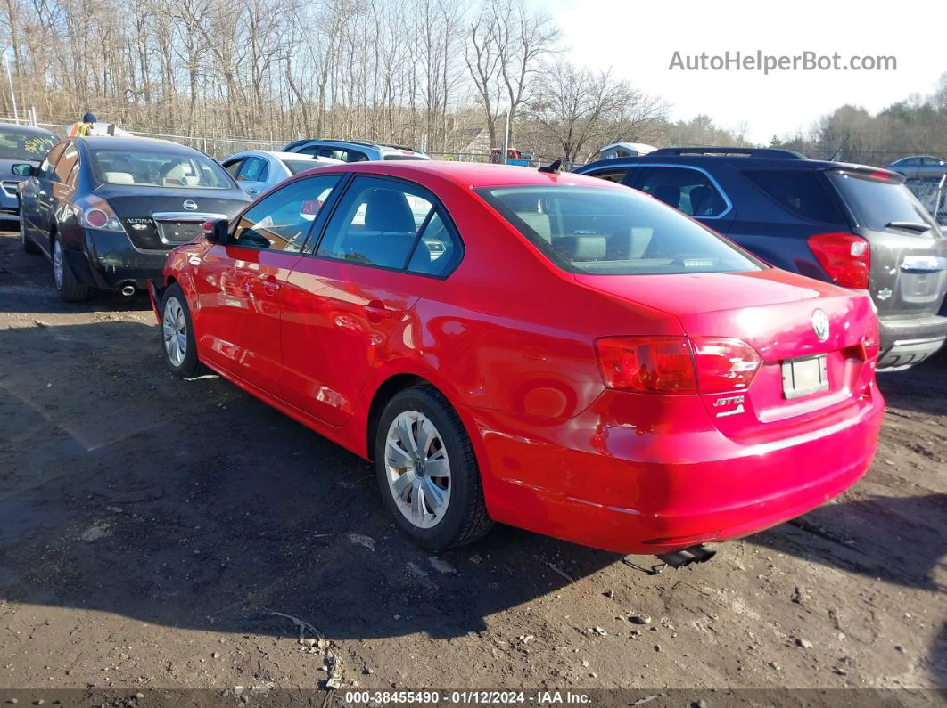 2014 Volkswagen Jetta 1.8t Se Red vin: 3VWD17AJ6EM247331