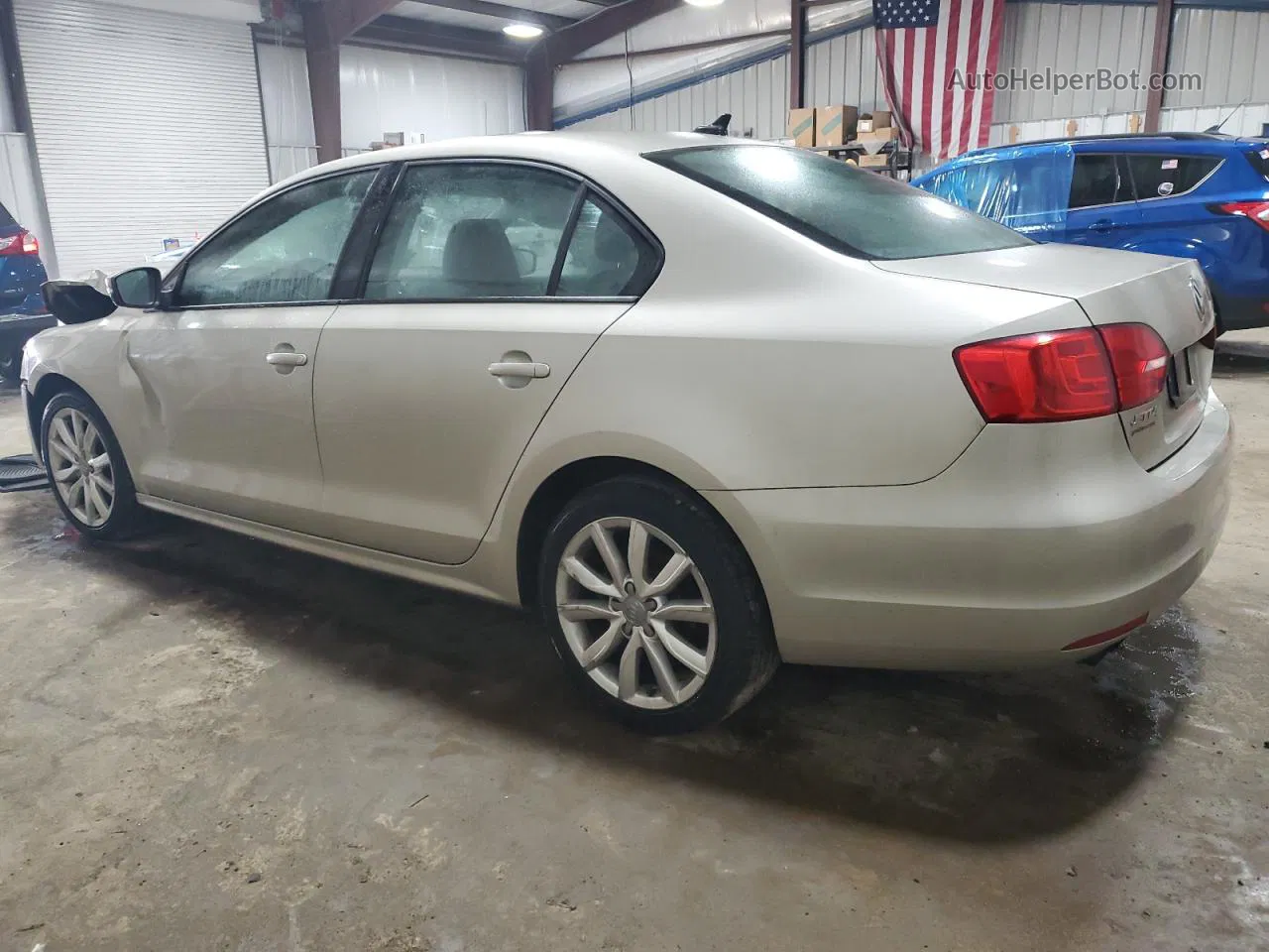 2014 Volkswagen Jetta Se Beige vin: 3VWD17AJ6EM273461