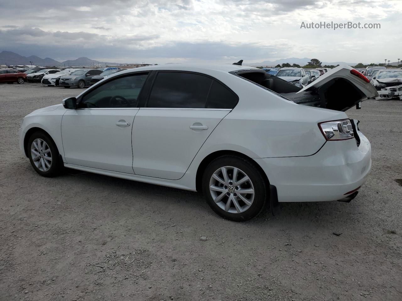 2014 Volkswagen Jetta Se White vin: 3VWD17AJ6EM286503