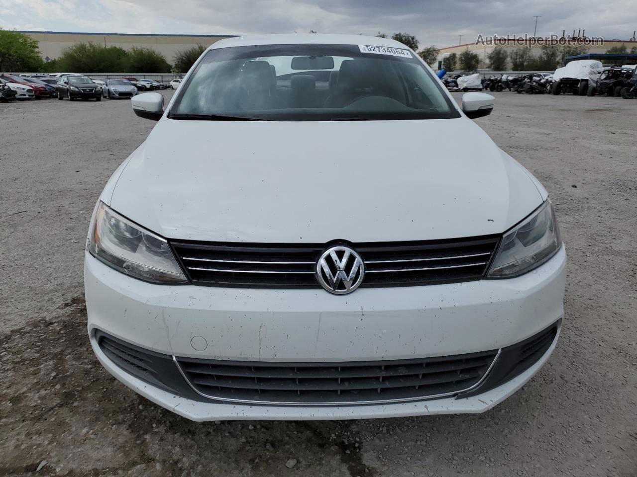 2014 Volkswagen Jetta Se White vin: 3VWD17AJ6EM286503