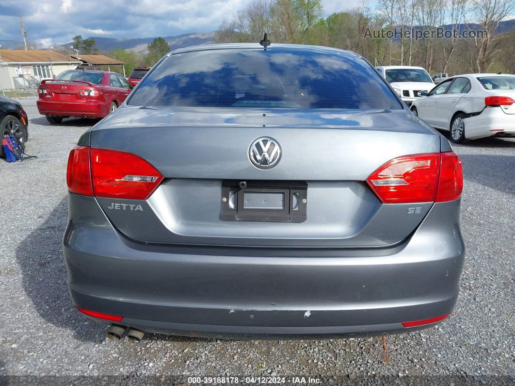 2014 Volkswagen Jetta 1.8t Se Gray vin: 3VWD17AJ6EM296559