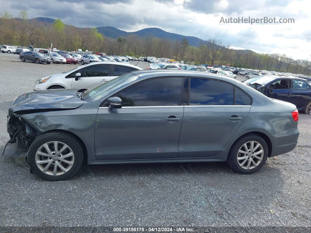 2014 Volkswagen Jetta 1.8t Se Gray vin: 3VWD17AJ6EM296559