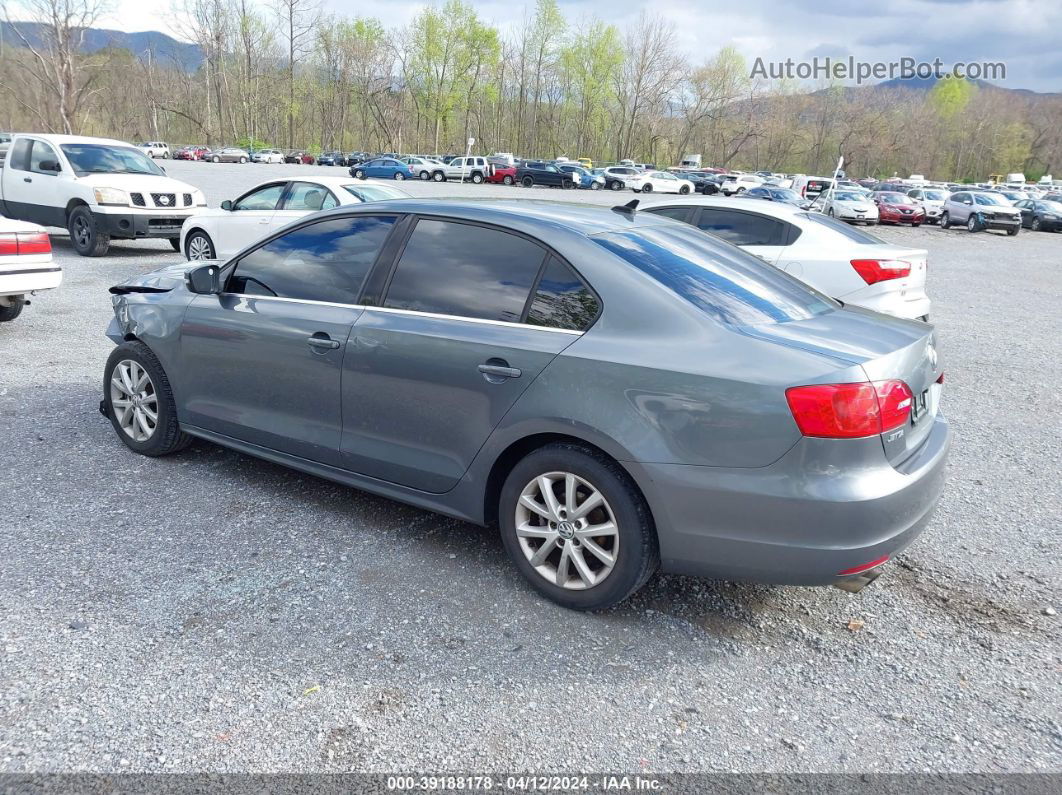 2014 Volkswagen Jetta 1.8t Se Gray vin: 3VWD17AJ6EM296559