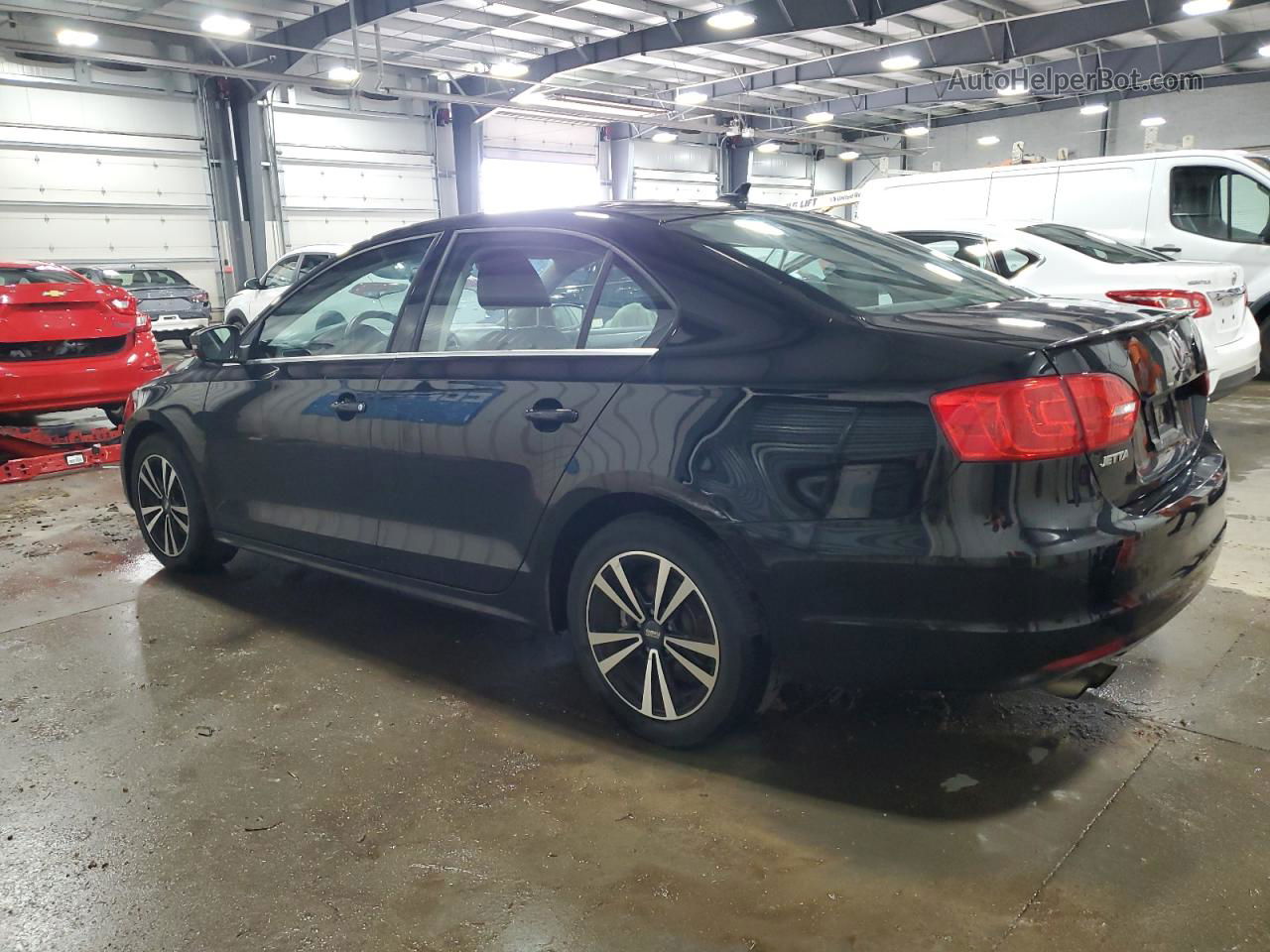 2014 Volkswagen Jetta Se Черный vin: 3VWD17AJ6EM304448