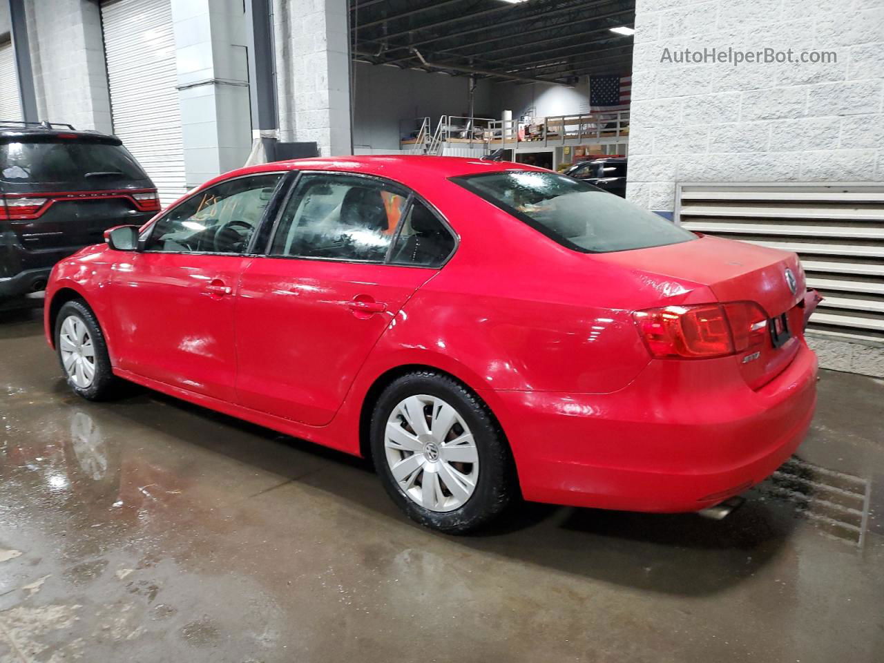 2014 Volkswagen Jetta Se Красный vin: 3VWD17AJ6EM307043