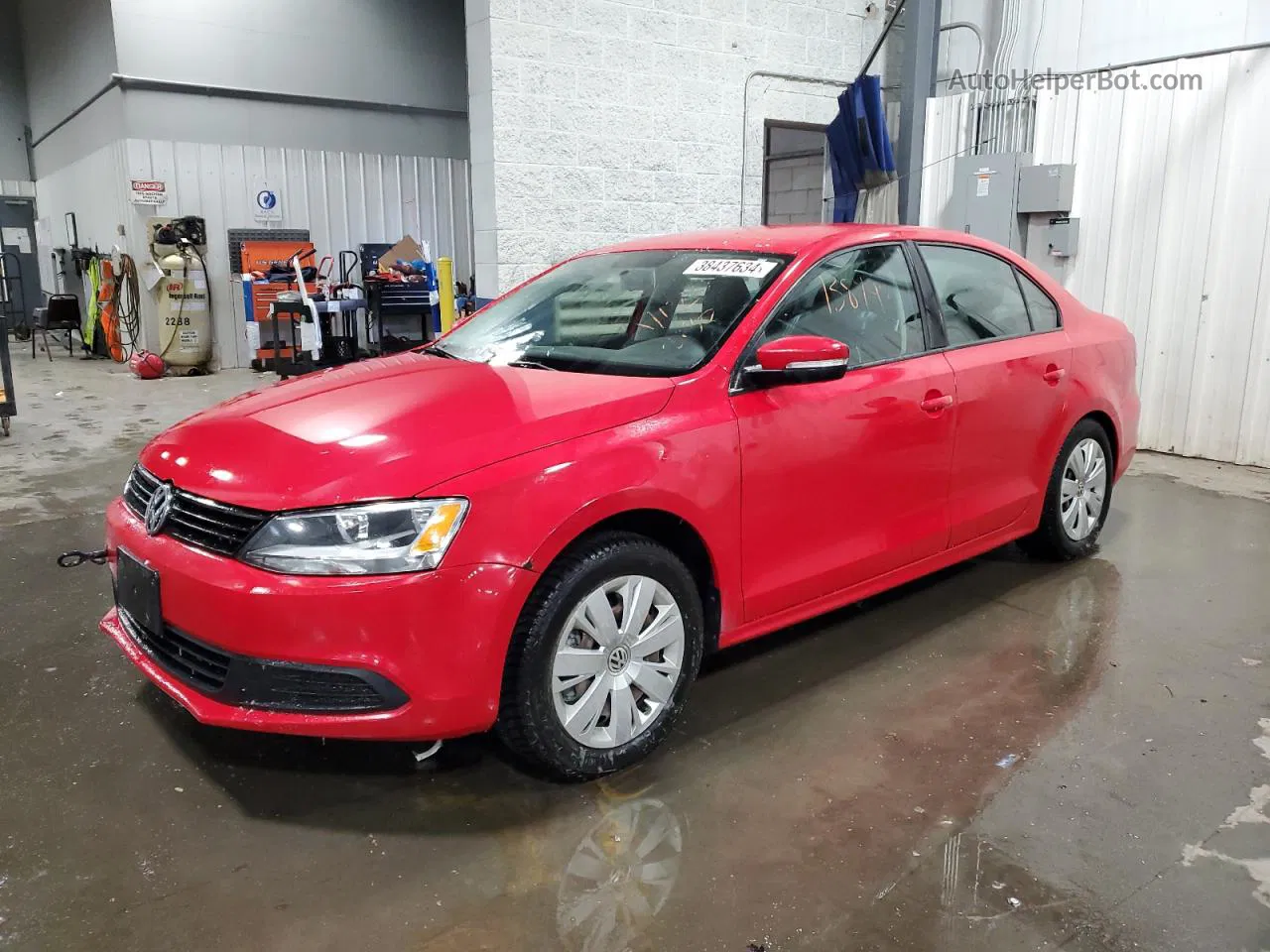 2014 Volkswagen Jetta Se Red vin: 3VWD17AJ6EM307043