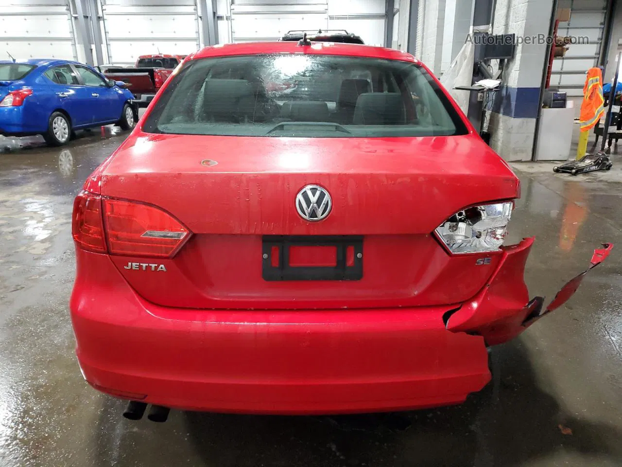 2014 Volkswagen Jetta Se Red vin: 3VWD17AJ6EM307043