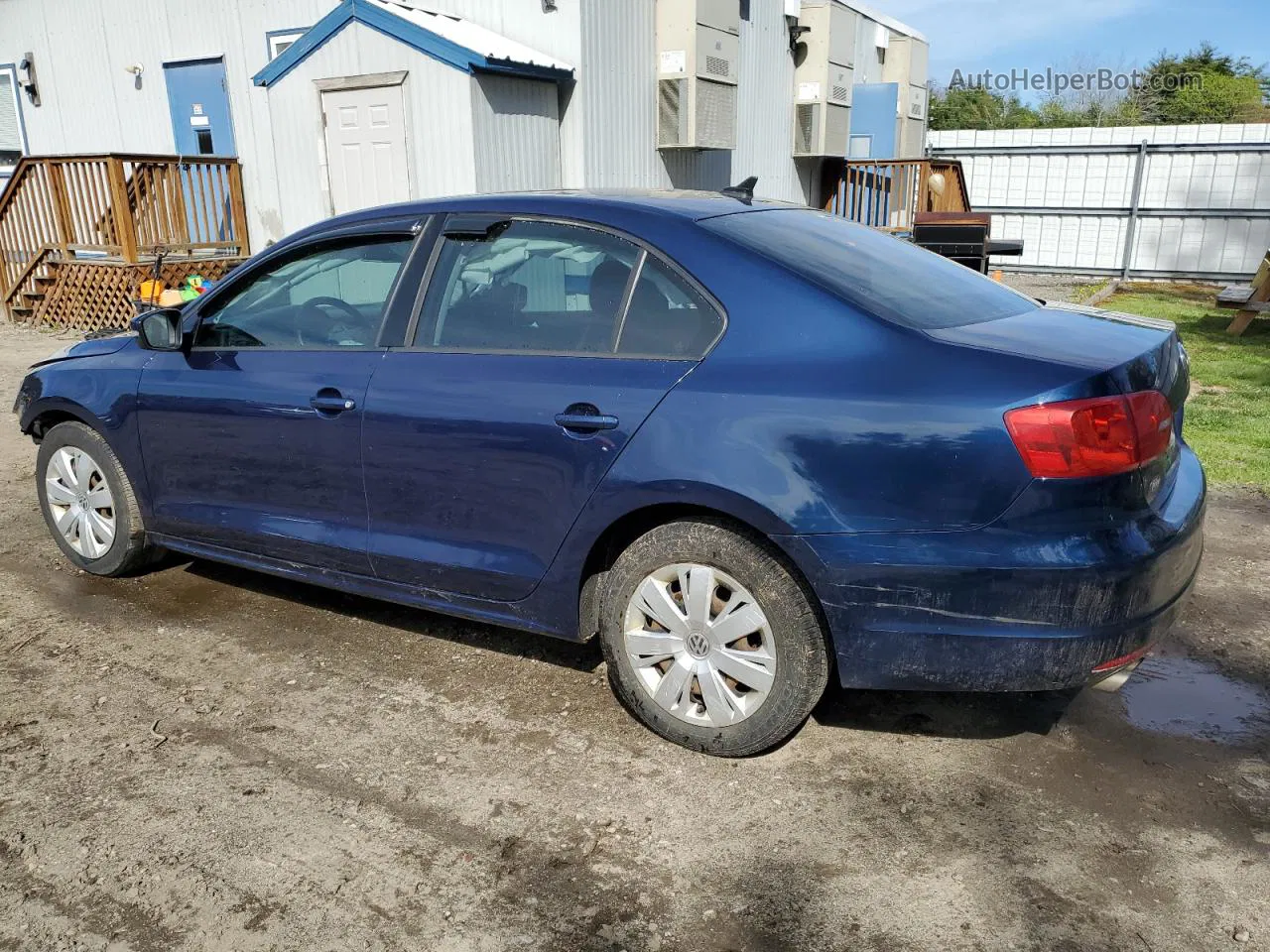 2014 Volkswagen Jetta Se Blue vin: 3VWD17AJ6EM416991