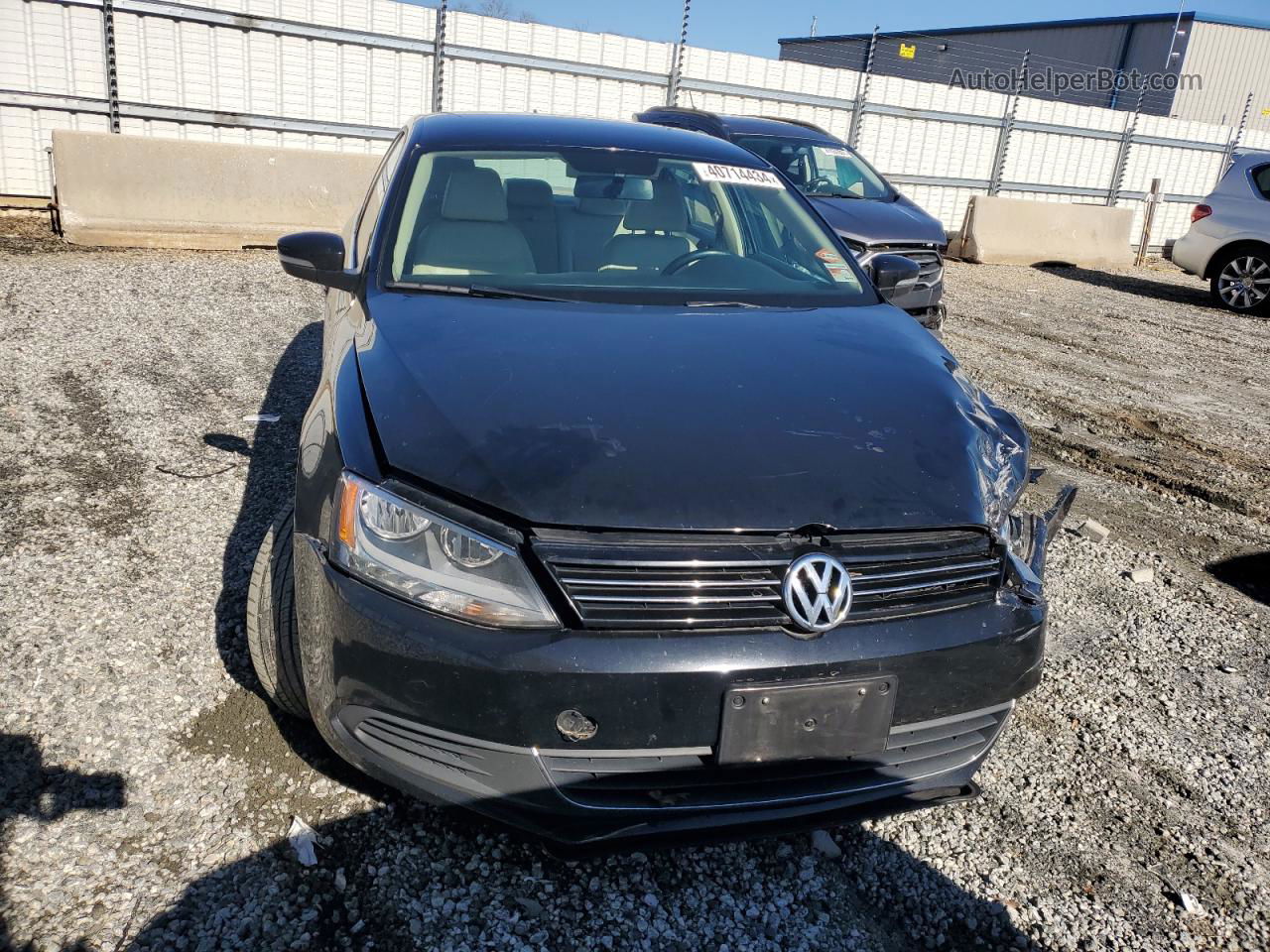 2014 Volkswagen Jetta Se Black vin: 3VWD17AJ6EM419213