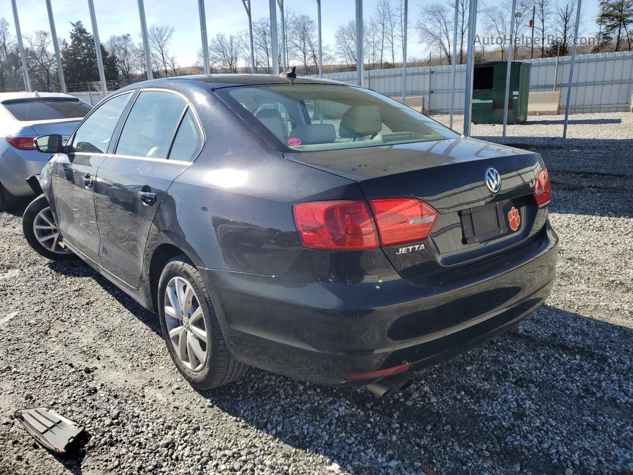 2014 Volkswagen Jetta Se Black vin: 3VWD17AJ6EM419213