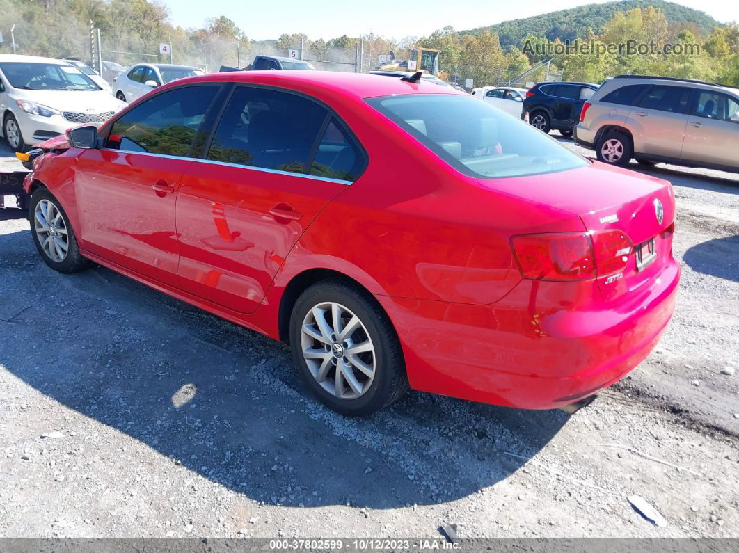 2014 Volkswagen Jetta Sedan Se Red vin: 3VWD17AJ6EM430695