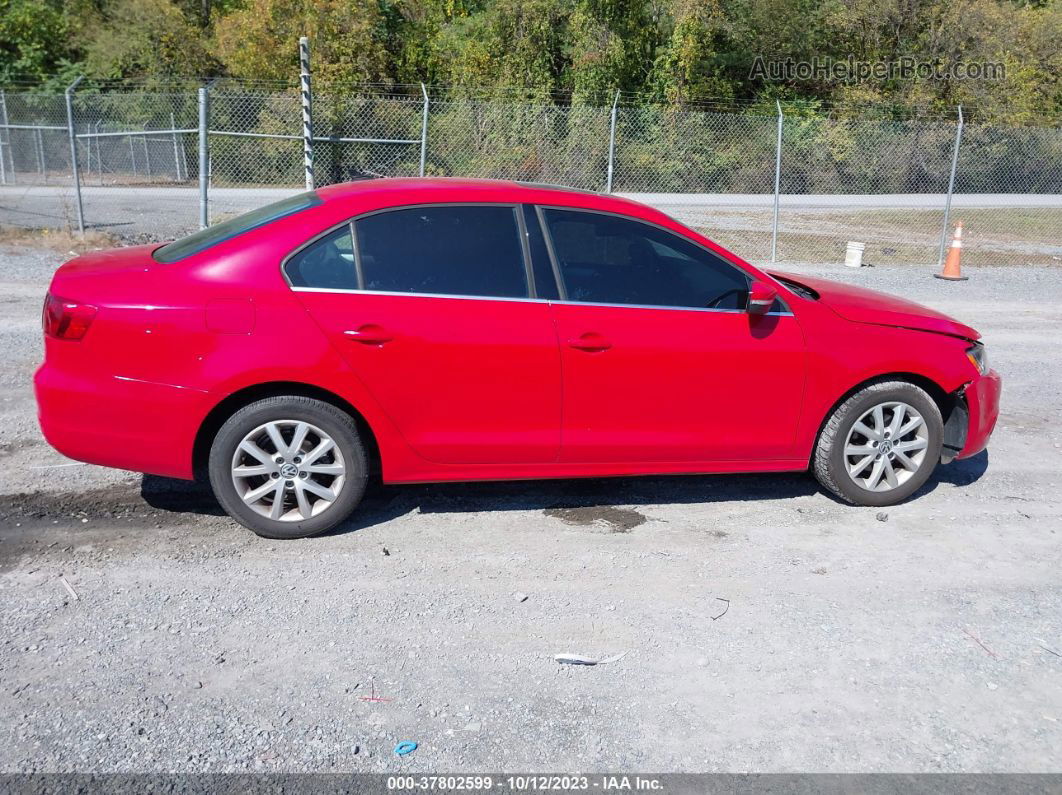 2014 Volkswagen Jetta Sedan Se Red vin: 3VWD17AJ6EM430695