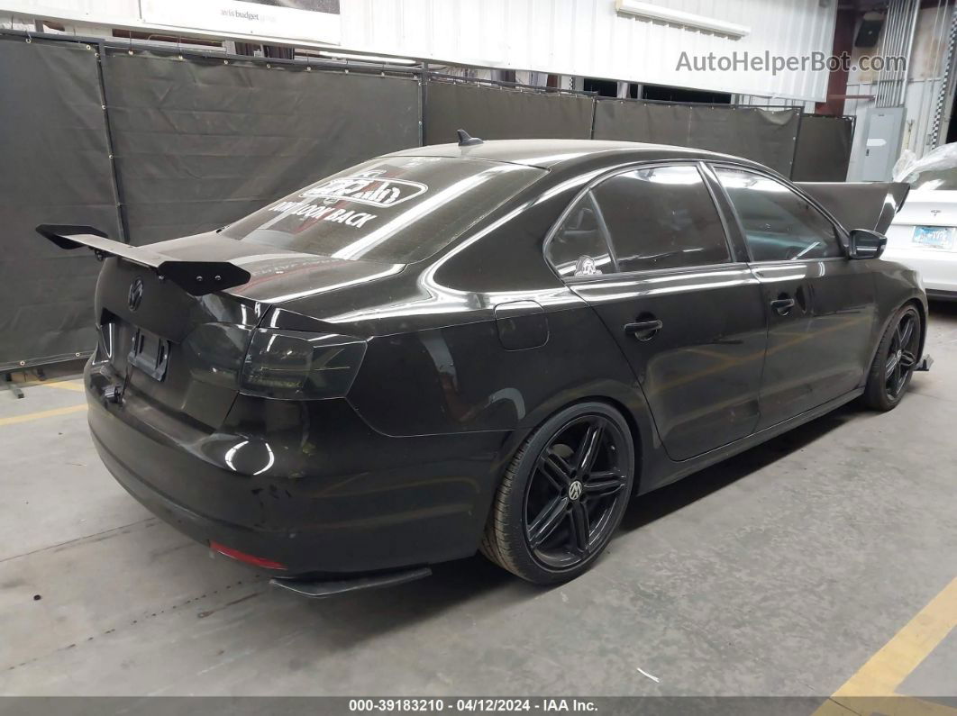 2014 Volkswagen Jetta 1.8t Se Black vin: 3VWD17AJ6EM437615